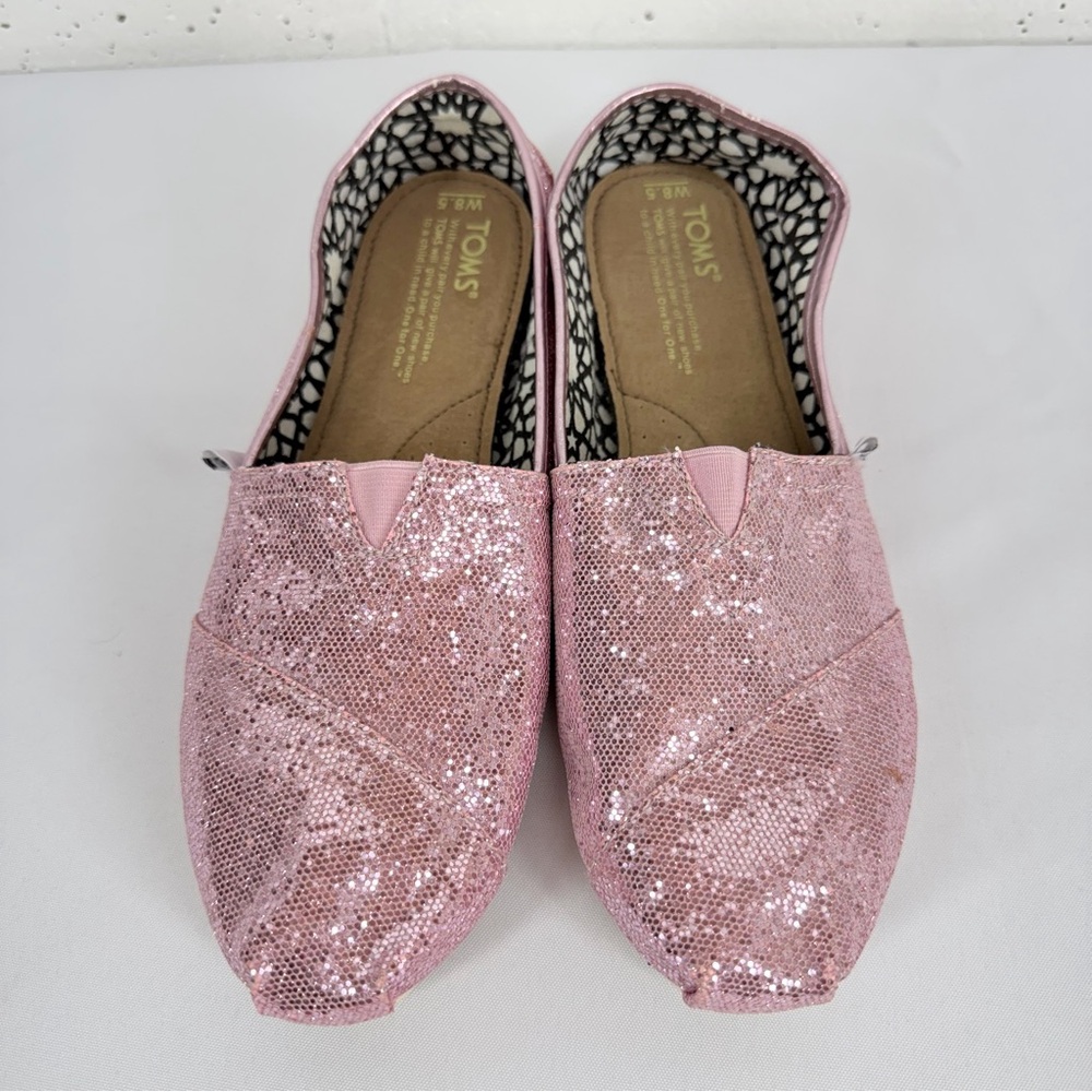 Toms Women’s Size 8.5 Pink Slip On Flats